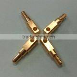 Gold Plated Brass Spring Loaded Pogo Pin Battery Connectir for Electronics Test Machine thumbnail-3