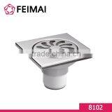 Bathroom Fittings Shower Stainless Steel 304 Square Drainer