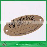 Sinicline Nickel Free Debossed Metal Label/Patch For Garment,Bag,Furniture