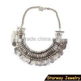 >>>Latest Best selling high quality tassel tribal coin necklace designs/