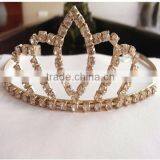 Fashion Zinc Alloy Gold Pageant Crown Wholesale thumbnail-1