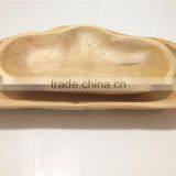 Special Shape Wooden Eco-friendly Fruit Tray, Kids Dinner Plate ,Western Food Storage Tray thumbnail-2