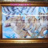 Lenticular 3D Picture With Wood Frame