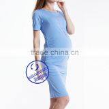 Custom Spandex Bamboo Fiber Plain Maternity Dresses thumbnail-2