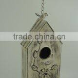 Shabby and Chic Hanging Metal Bird House Wholesale