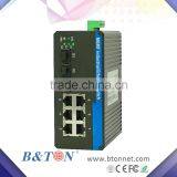 Hot Selling Product 3 Port 10/100/1000M Industrial PoE Switch,8 10/100M Etherent Port