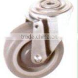 Swivel/Swivel Brake Bolt Hole Castor Fitted With TPR Wheel, Flange Bearing thumbnail-1