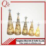 Clear Glass Christmas Tree With Led Light