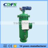 Self cleaning iron filter for continuous castling wastewater recycling