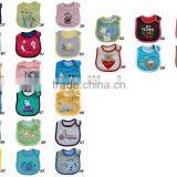 Waterproof 3D Printed & Embroidery Applique Baby Bib Cotton Jersey Soft Bib Made in China thumbnail-2