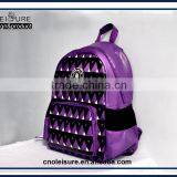 2015 China Supplier Own Brand PU Leather Daily Waterproof Backpack for Teens thumbnail-4