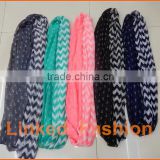 2014 Fashion chevron anchor scarf /infinity scarf /polyester scarf shawl