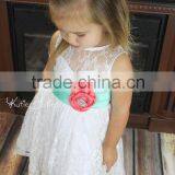 Hot Sale New Autumn Children Wedding Dress Baby Girls Dresses Kids Striped Bow Long-Sleeved Lace Princess thumbnail-3