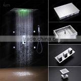 European Shower Jet System 360*500mm Wall Panel Embeded Ceiling Rainfall Shower Head Set With Body Jet thumbnail-5