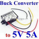 Waterproof 12V 24V to 5V 3A 4A 5A dc Step Down Converter /voltage Regulator/power Supply Module 25W