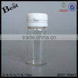 3ml 4ml 5ml 6ml 7ml 8ml Clear Glass Bottle With White Tear off Cap for Medicine thumbnail-2