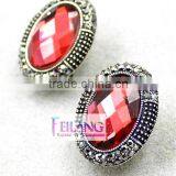 Alloy Earrings Set In Deep Red Jewelry Stud Earrings thumbnail-1