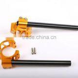 CNC Aluminum Motorcycle Clip on With Handle Bar 43mm 48mm 50mm 53mm 55mm thumbnail-2