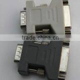 DVI-D Dual Link 24+1 Female to VGA Standard Male White Connector Adapter