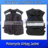 black color motorcycle reflective safety airbag jacket XD-ABJ02