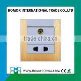 High Quality Imported PC UK Type Two Hole One Socket for Home thumbnail-2