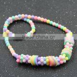 Fashion DIY Jewelry Handmade Multicolor Mixed Design Acrylic Children Baby Kids Beads Strand Necklaces thumbnail-2