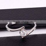 Fashion Cute Stainless Steel Rose Gold Diamond Ring thumbnail-4