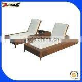 summer PE rattan wicker garden sun chaise lounge ZT-4014L