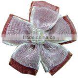 Good Qulaity Small Organza Flowers For Clothes/Little Flowers For Girls' Hair Clips thumbnail-5