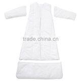 Children's 100% Cotton Baby Sleeping Bag Detachable Sleeve and Detachable Cotton Fillings Quilt for Four Seasons Blue Color thumbnail-2