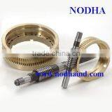 Brass Worm Gear, Non -standard Worm Shaft