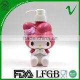 250ml Cute Empty PET Pump Cartoon Bottle With Printing