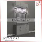 Fancy Furniture Dark Wood Glass Display Cabinets