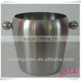 1.0L Stainless Steel Wine Ice Bucket With Handle thumbnail-1