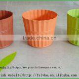 Colourful Round Planter, Plastic Flower Pot thumbnail-1