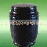 HAND CARVED JET BLACK MARBLE URNS thumbnail-6