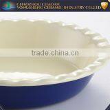 Blue Cerarmic Material Baking Tray for PIZZA thumbnail-2