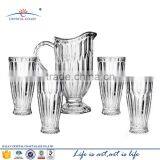 7PCS 1.1L ANTIQUE GLASS DRINKING WATER JUGS thumbnail-1