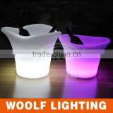 Modern Table Decor Small Color LED Lighted Ice Bucket