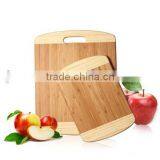 100% Natural Bamboo Chopping Cutting Board 2-Piece Set thumbnail-1