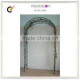 Ornate White Metal Wire Garden Arch thumbnail-3