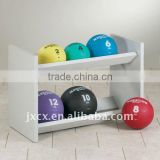 S6223 MDF 2 tier soft PVC ball storage rack