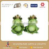 8.5 Inch Resin Outdoor Garden Decoration Pair Frog Sculpture Animal Statues thumbnail-6