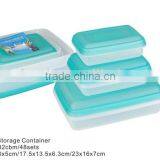 BPA Free 6pcs Rect.Lunch Box and Meal Prep Containers Boite a Vivres Die Kasserolle thumbnail-1