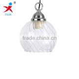 handmade borosilicate glass ball lamp pendant shade with strip inside