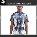 Fashionable Short Sleeves Cotton High Quality Custom Printed T Shirt thumbnail-1