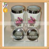 Factory Direct Wholesale Kitchen Accessory Ceramic Canister Set thumbnail-1
