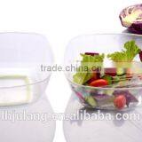 Useful Plastic Salad Bowl With Forks for Kitchen / Plastic Big Salad Bowl With Forks Set thumbnail-3