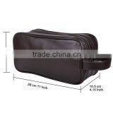 Dopp Kit Toiletry Bag Portable Travel Organizer With Three-layered Storage Sections Handle Strap thumbnail-4