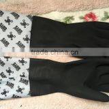 Household Anti-skid Latex Gloves With Cuff and Fleece /black Rubber Gloves for Winter thumbnail-1